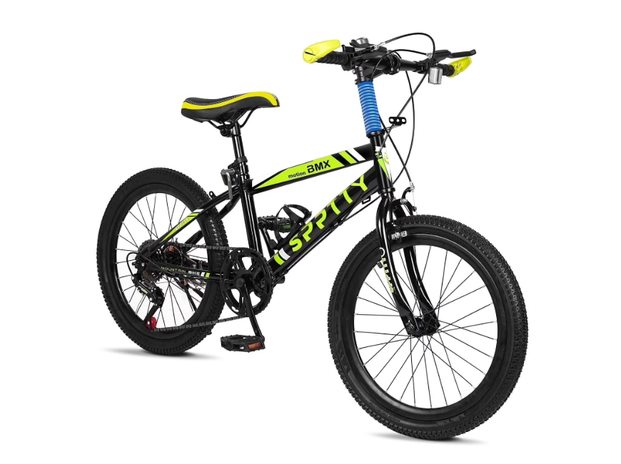 SPPTTY 20-24 inch Bike,6-Speed Mountain Bike for Men Women Boys Girls,Comfort Saddle,Yellow